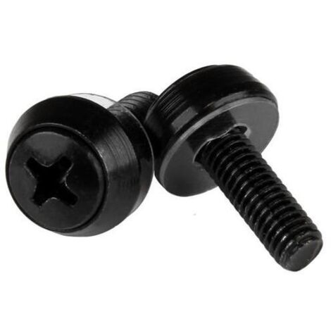 Startech Vis de montage M5 noire 12 mm pack 50