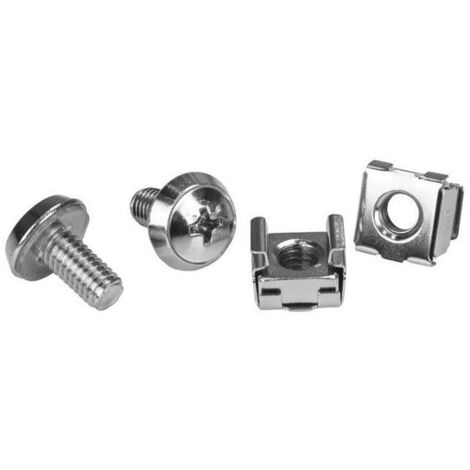Startech Viti M6 e dadi a gabbia argento 20 pz