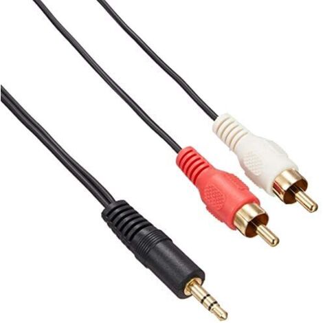 StarTech.com 0.92m, 3.5mm/2xRCA, M/M Audio-Kabel 0,92 m Schwarz