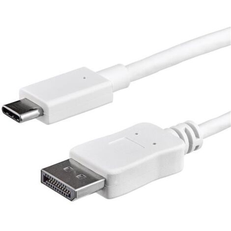 StarTech.com 1 m (3 ft.) USB C to DisplayPort Cable - 4K 60Hz - White - Externer Videoadapter - STM32F072CBU6 - USB-C - DisplayPort - wei? (CDP2DPMM1MW)