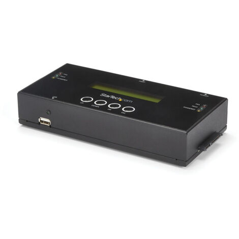 StarTech.com 1:1 Standalone Festplatten Duplizierer und Lscher fr 2.5 / 3.5 SATA und SAS Laufwerke - Solid State / Festplattenduplikator - 1 Schchte (SATA-600 / SAS-2) (SATSASDUPE11)