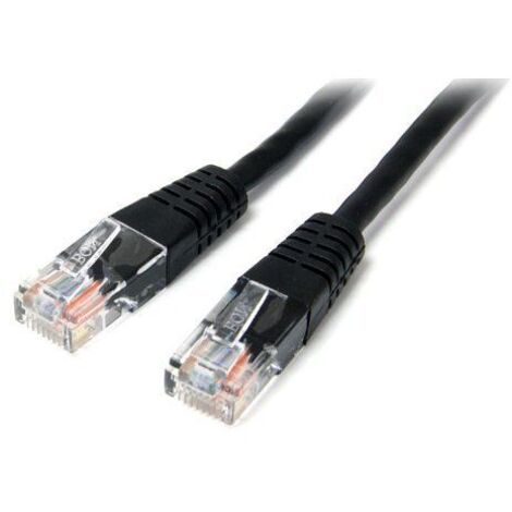StarTech.com 15m Cat5e RJ45 UTP Patchkabel - Cat 5e Netzwerkkabel - Schwarz