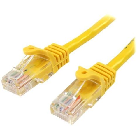 StarTech.com 1m Cat5e RJ45 UTP Netzwerkkabel Snagless - Cat 5e Patchkabel - Gelb