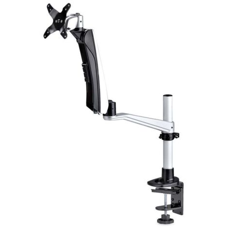 StarTech.com 1MP1ACG-MONITOR-ARM supporto da tavolo per Tv a schermo piatto 76,2 cm (30") Scrivania Nero, Argento