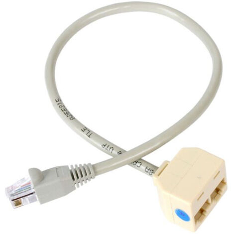 StarTech.com 2 auf 1 RJ45 Splitter Kabel Adapter - Bu/St