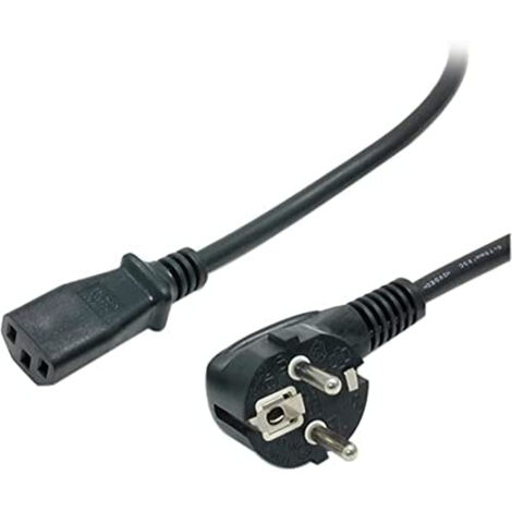 StarTech.com 2 m Computer Stromkabel, 18AWG, EU Schuko auf C13, 10A 250V, Schwarz Ersatz AC Netzkabel, Drucker Stromkabel, PC Stromversorgungskabel, Monitor Stromkabel - UL gelistet