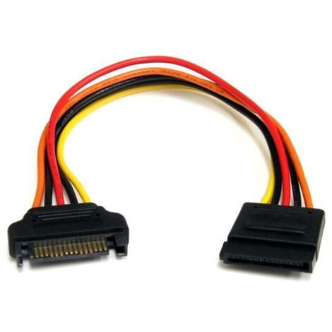 StarTech.com 20cm SATA Strom Verlängerung - Stecker / Buchse