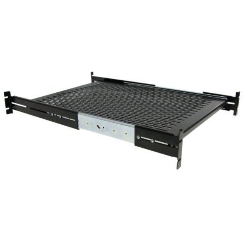 Image of StarTech.com 2HE ausziehbarer Rack-Fachboden belüftet - 22.7kg