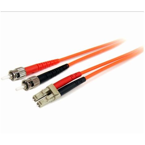 StarTech.com 2m Multimode 62,5/125 Duplex LC auf ST LWL / Glasfaserkabel