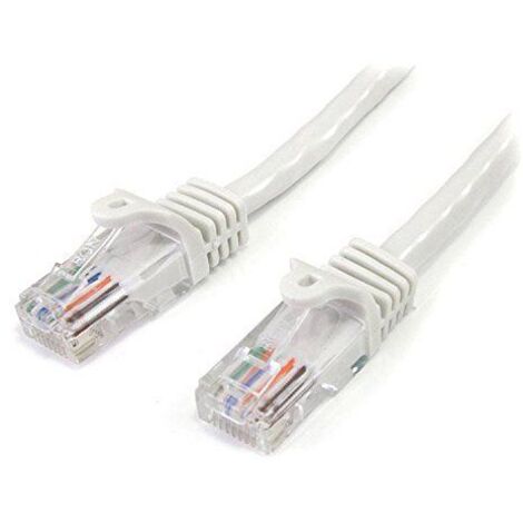StarTech.com 3m Cat5e RJ45 UTP Netzwerkkabel Snagless - Cat 5e Patchkabel - Wei&szlig;