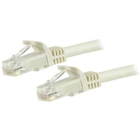 StarTech.com 3m Cat6 UTP RJ45 Gigabit Patchkabel Snagless - Cat 6 Netzwerkkabel - Wei&szlig