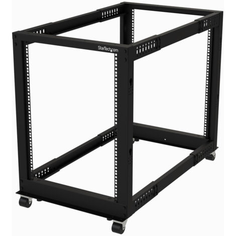 StarTech.com 4POSTRACK15U rack Rack indipendenti Nero