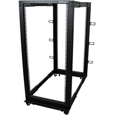 StarTech.com 4POSTRACK25U rack Rack indipendenti Nero