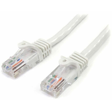 StarTech.com 5,0mWhite Cat5e Patch Cable with Snagless RJ45 Connectors - Long Ethernet Cable - 5,0m Cat 5e UTP Cable - Netzwerkkabel - RJ-45 (M) bis RJ-45 (M) - 5,0m - UTP - CAT 5e - ohne Haken, verse