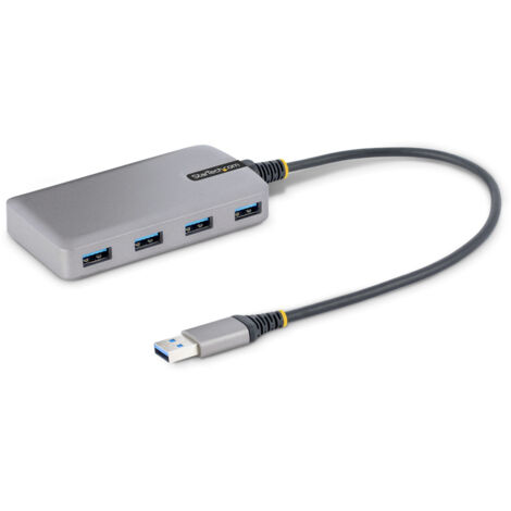StarTech.com 5G4AB-USB-A-HUB hub & concentrateur USB 3.2 Gen 1 (3.1 Gen 1) Type-A 5000 Mbit/s Gris