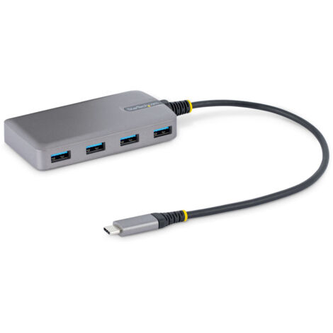 StarTech.com 5G4AB-USB-C-HUB hub & concentrateur USB 3.2 Gen 1 (3.1 Gen 1) Type-C 5000 Mbit/s Gris