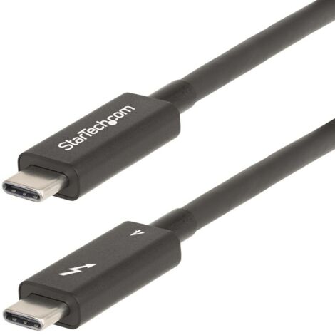 StarTech.com A40G2MB-TB4-CABLE Cavo Thunderbolt 2 m 40 Gbit/s Nero