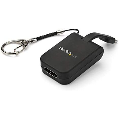 StarTech.com Adaptador Portátil USB-C a HDMI - con Enlace Tipo Llavero de Conexión Fácil y Rápida