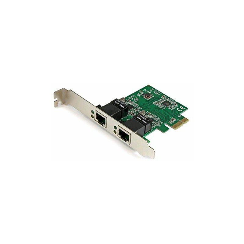 

.com Adaptador Tarjeta de Red NIC PCI Express PCI-E de 2 Puertos Ethernet Gigabit RJ45 - Startech