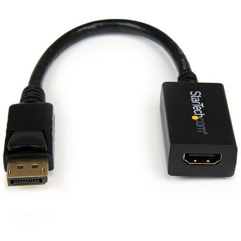 StarTech.com Adaptateur / Convertisseur vidéo DisplayPort vers HDMI - M/F - 1920x1200 / 1080p - 1920 x 1200 pixels - 1080p - 5.1 canaux - Convertisseur vidéo de passif - 1920 x 1200 pixels - Noir (DP2