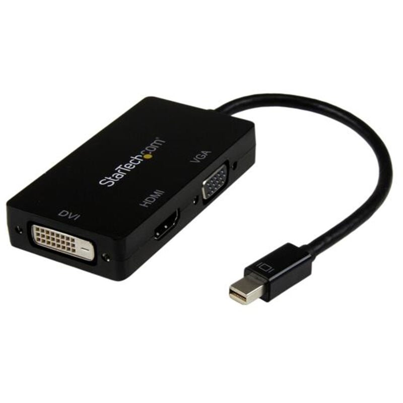 Startech - com MDP2VGDVHD Noir - Adaptateur Mini DisplayPort vers dvi-d + vga + hdmi