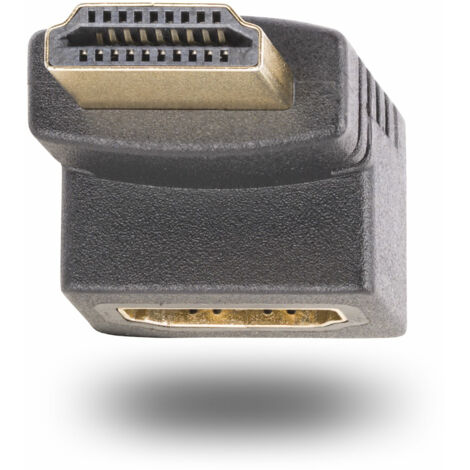 StarTech.com Adaptateur HDMI 2.0 à Angle Descendant, Mâle vers Femelle, Économiseur de Port HDMI Vertical à 90 Degrés, 4K 60Hz, Extension Coudé pour HDMI à Haut Débit, Raccord HDMI 2.0, M/F (HDMI2HDMI