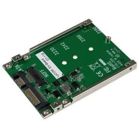 StarTech.com Adaptateur M.2 SATA SSD vers 2.5in SATA - Convertisseur M.2 NGFF vers SATA - 7mm - Support à Cadre Ouvert - Adaptateur pour Disque Dur M2 - Non Compatible avec NVMe
