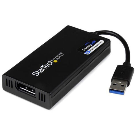StarTech.com Adaptateur USB 3.0 vers DisplaPort - 4K 30Hz Ultra HD - Certifié DisplayLink - Convertisseur USB Type-A vers DP pour Moniteur - Vidéo Externe et Carte Graphique - Mac et Windows