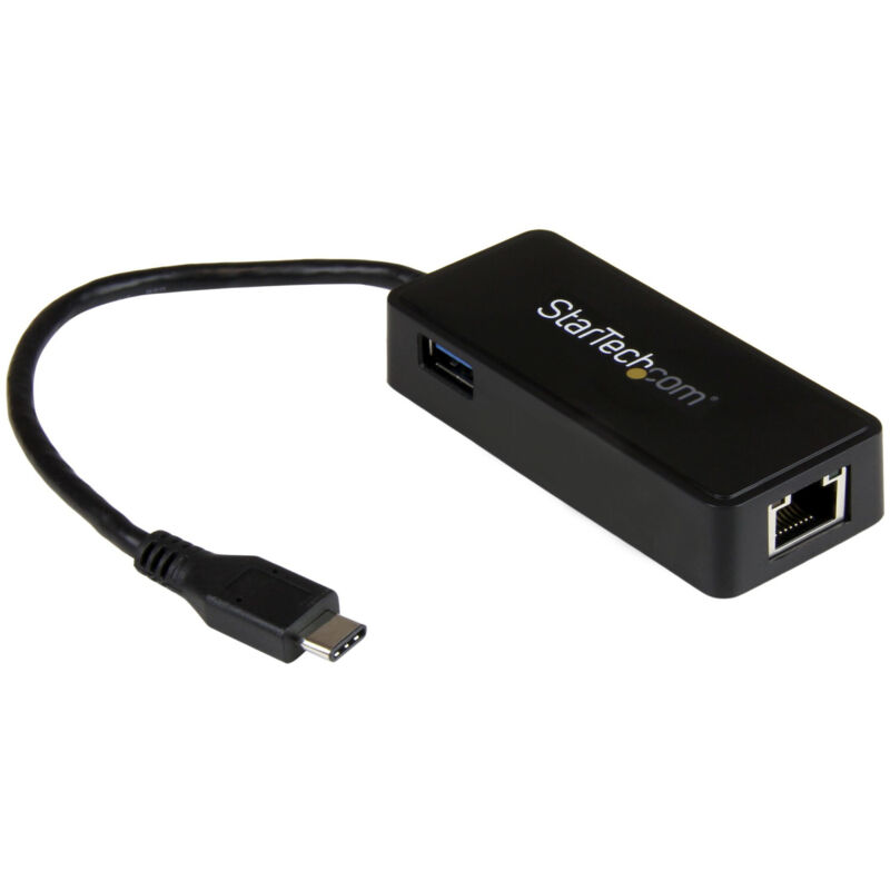 StarTech.com Adattatore di rete USB-C a RJ45 Gigabit Ethernet con porta USB-A supplementare - USB 3.1 Gen 1 - (5 Gb/s)