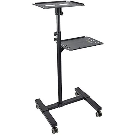 StarTech.com ADJPROJCART Supporto Multimediale per laptop e proiettore Nero