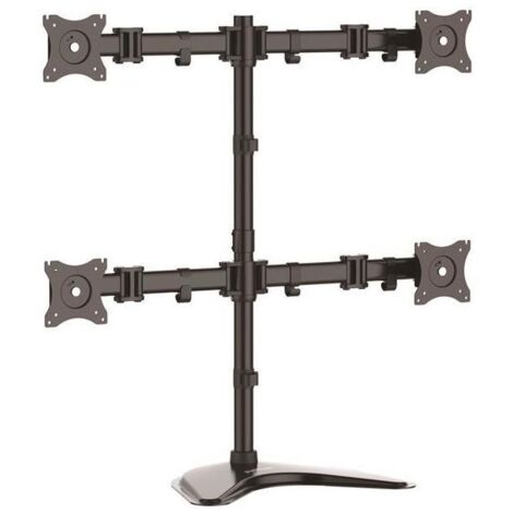 StarTech.com ARMBARQUAD supporto da tavolo per Tv a schermo piatto 68,6 cm (27") Nero Scrivania