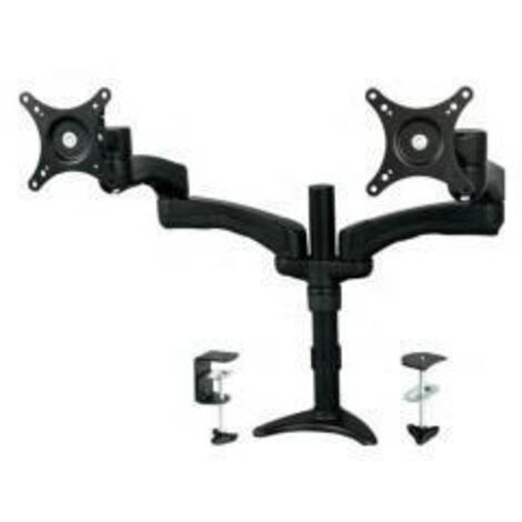 StarTech.com ARMDUAL supporto da tavolo per Tv a schermo piatto 61 cm (24") Nero Scrivania
