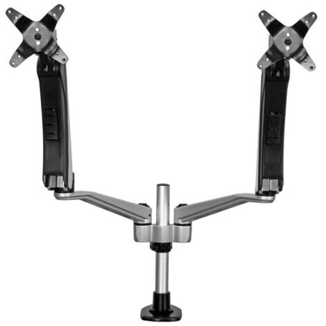 StarTech.com ARMDUAL30 support d'écran plat pour bureau 76,2 cm (30") Noir, Argent