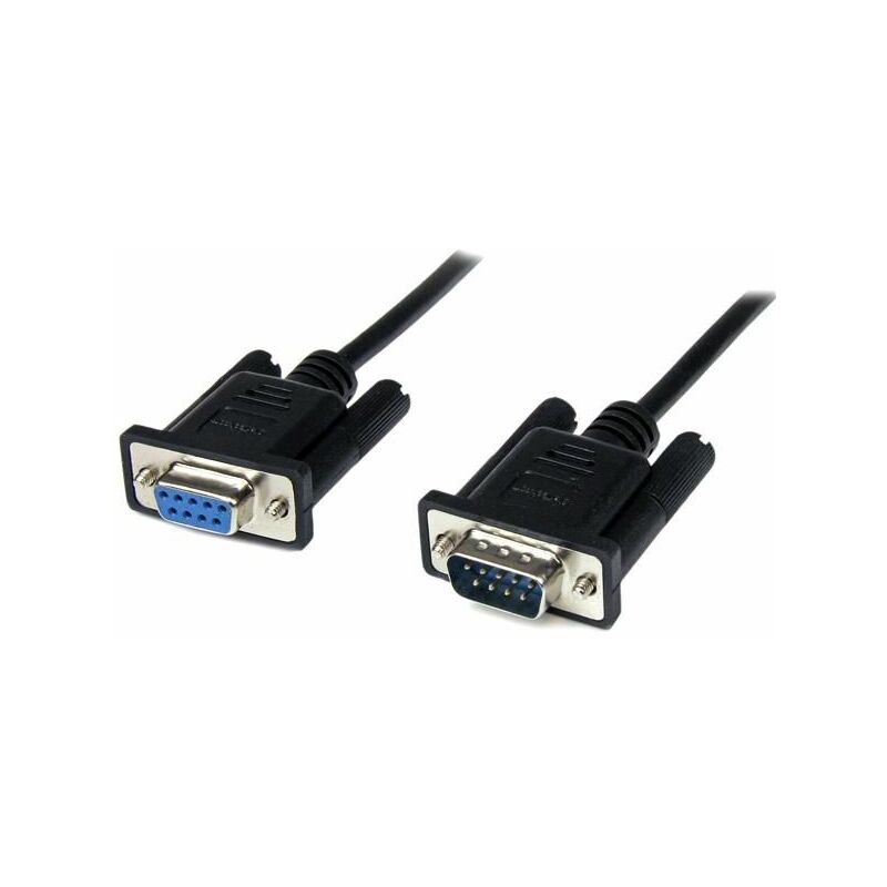 

Cable 2m Módem Nulo Null Serie Serial DB9 Hembra a Macho - Negro - Startech.com