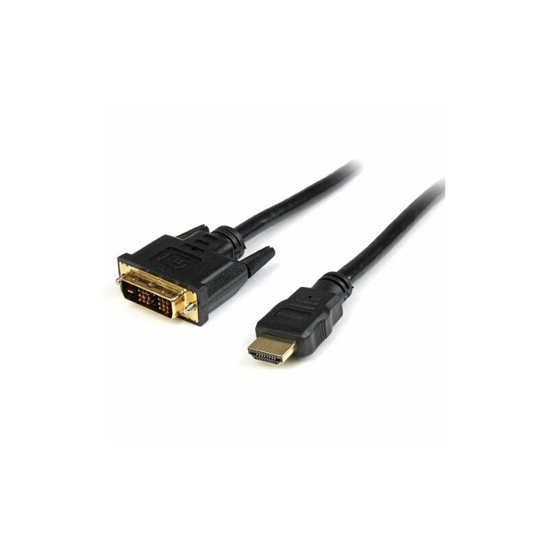 

.com Cable Adaptador Conversor HDMI a DVI-D de 1,8m - Macho a Macho - Convertidor de Vídeo - Negro - Startech