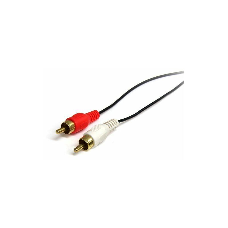 

.com Cable Adaptador de Mini-Jack a RCA 91cm - Jack 3,5mm Macho - 2xRCA Macho - Negro - Startech