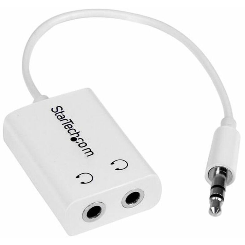 

Adaptador Audio Jack MUY1MFFADPW Blanco 0,15 m - Startech