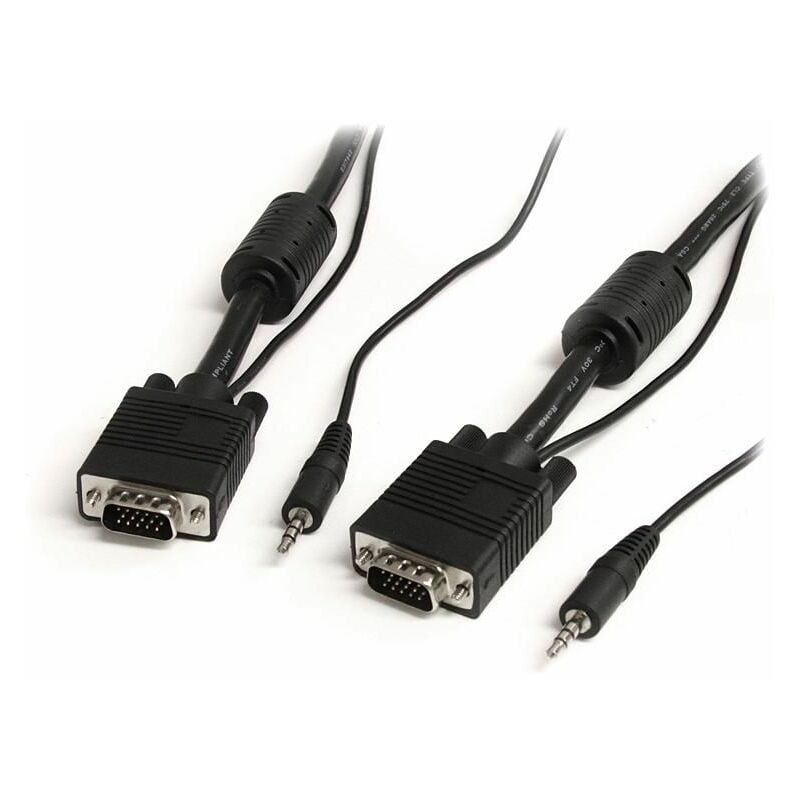 

.com Cable de 10m Coaxial VGA de Alta Resolución para Monitor de Vídeo HD15 Macho a Macho con Audio - Startech