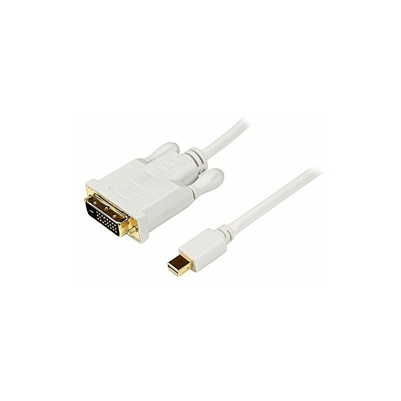 

.com Cable de 1,8m Adaptador de Vídeo Mini DisplayPort a DVI-D - Conversor Pasivo - 1920x1200 - Blanco - Startech