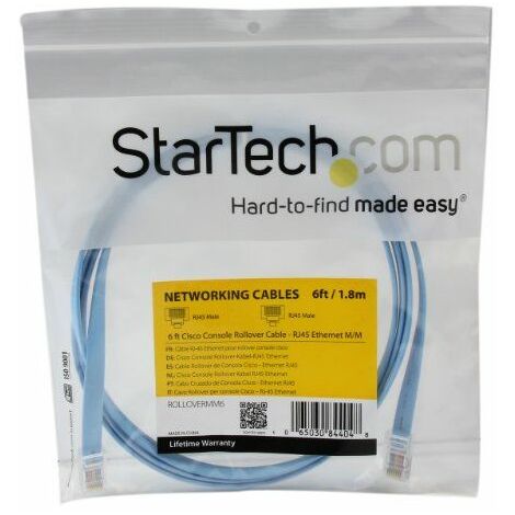 StarTech.com Cable de 1,8m Rollover de Consola Cisco - RJ45 Macho a Macho