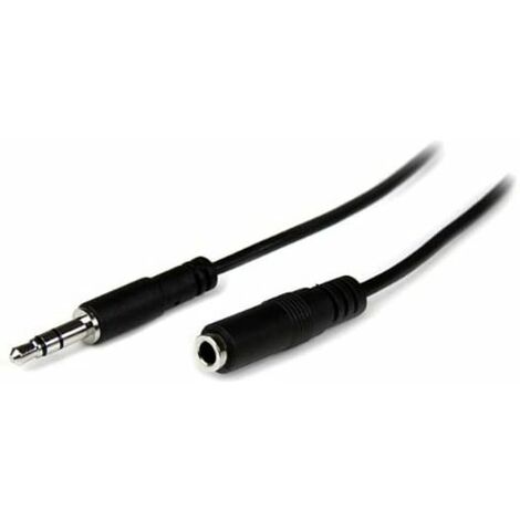 Startech.com cable de 1m de extension alargador de auriculares mini-jack 3,5mm 3 pines macho a hembra,garantia lifetime