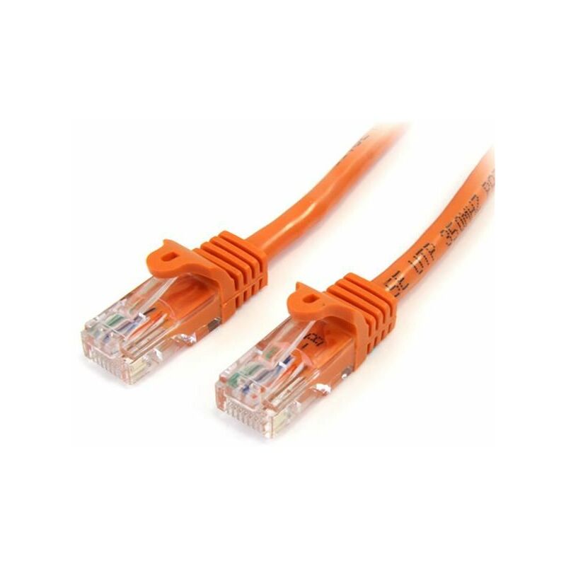 

.com Cable de 2m Naranja de Red Fast Ethernet Cat5e RJ45 sin Enganche - Cable Patch Snagless - Startech