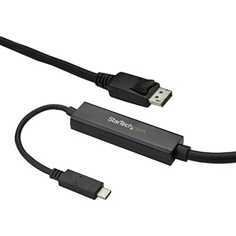 Startech.com cable de 3m usb-c a displayport - cable adaptador de video usb tipo c a dp - 4k 60hz - negro,3 años