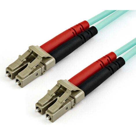 StarTech.com Cable de 7m de Fibra Óptica Multimodo OM3 LC a LC UPC - Full Duplex 50/125µm - para Redes de 100G - LOMMF/VCSEL - Pérdida Baja al Insertar 0.3dB - Cable LSZH