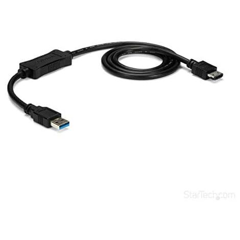 Startech.com cable de 91cm adaptador usb 3.0 a esata para disco duro o ssd - sata de 6 gbps,2 años