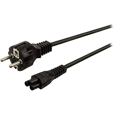 Startech.com cable de alimentacion corriente de 2m schuko cee7 a iec320 c5 hoja de trebol mickey mouse para ordenador portatil laptop,garantia lifetime