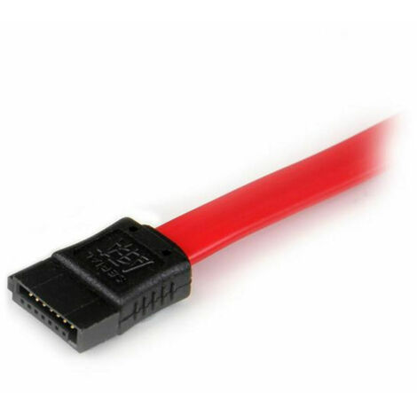 StarTech.com Cable de Extensión Alargador Datos SATA de 30cm - Serial ATA III 6Gbps - Rojo