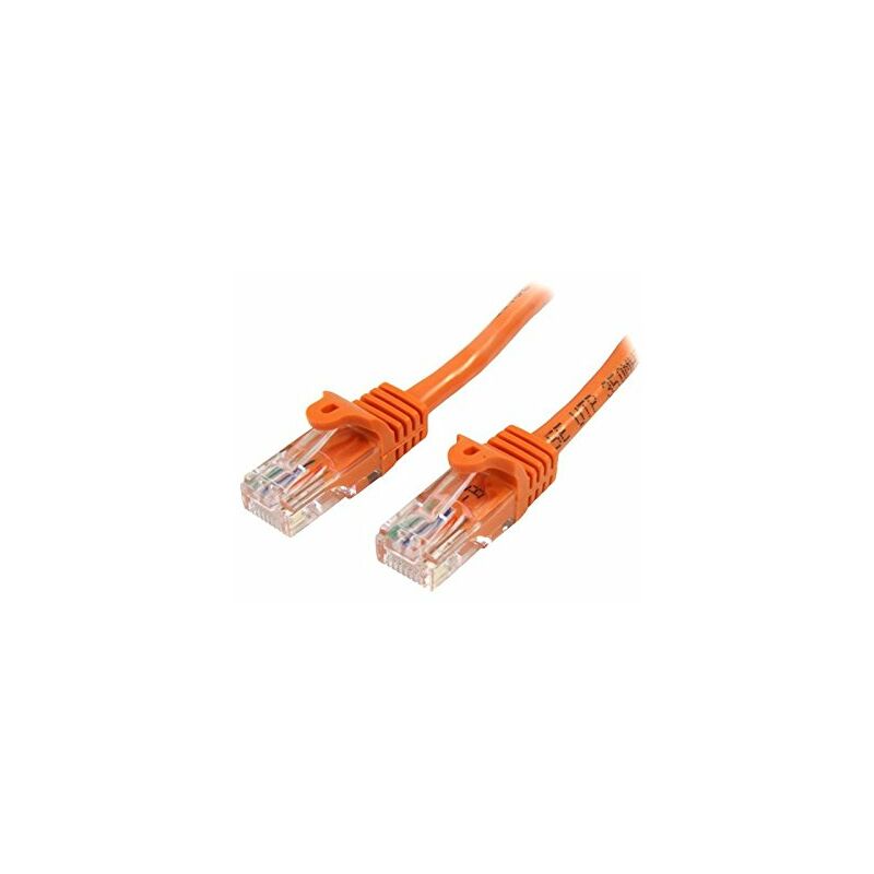 

.com Cable de Red de 10m Naranja Cat5e Ethernet RJ45 sin Enganches - Startech