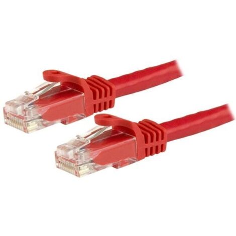 StarTech.com Cable de Red Ethernet Cat6 Snagless de 3m Rojo - Cable Patch RJ45 UTP
