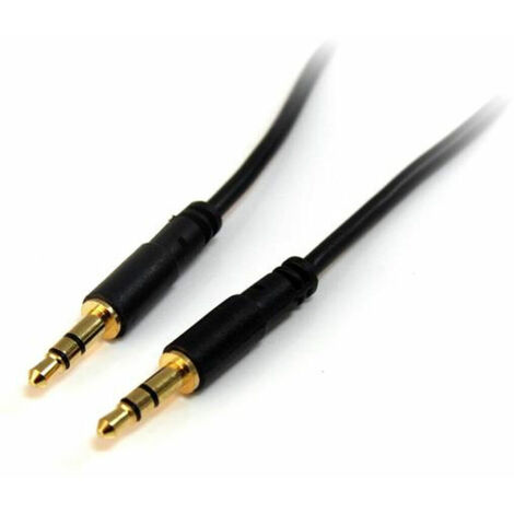 StarTech.com Cable Delgado de 91cm de Audio Estéreo Conector Mini Jack 3,5mm - Plug TRRS - Macho a Macho
